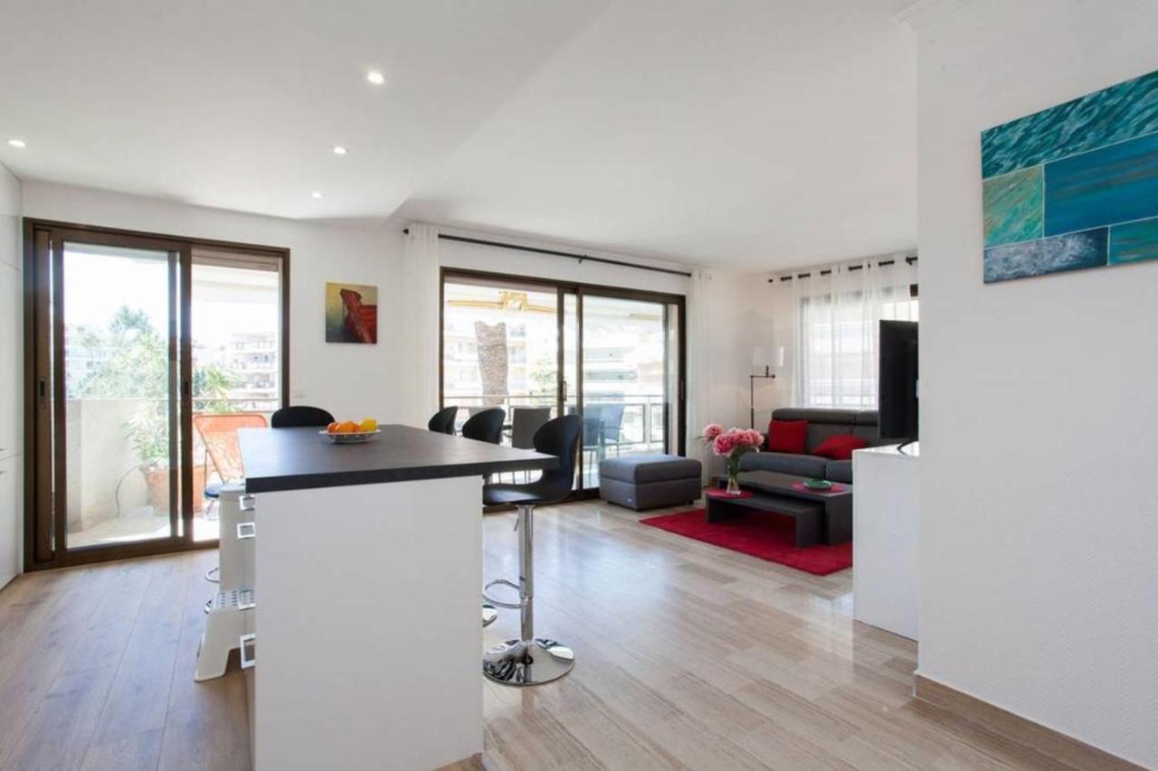 3-Room Apartment With Terrace In Palm Beach Канны Экстерьер фото