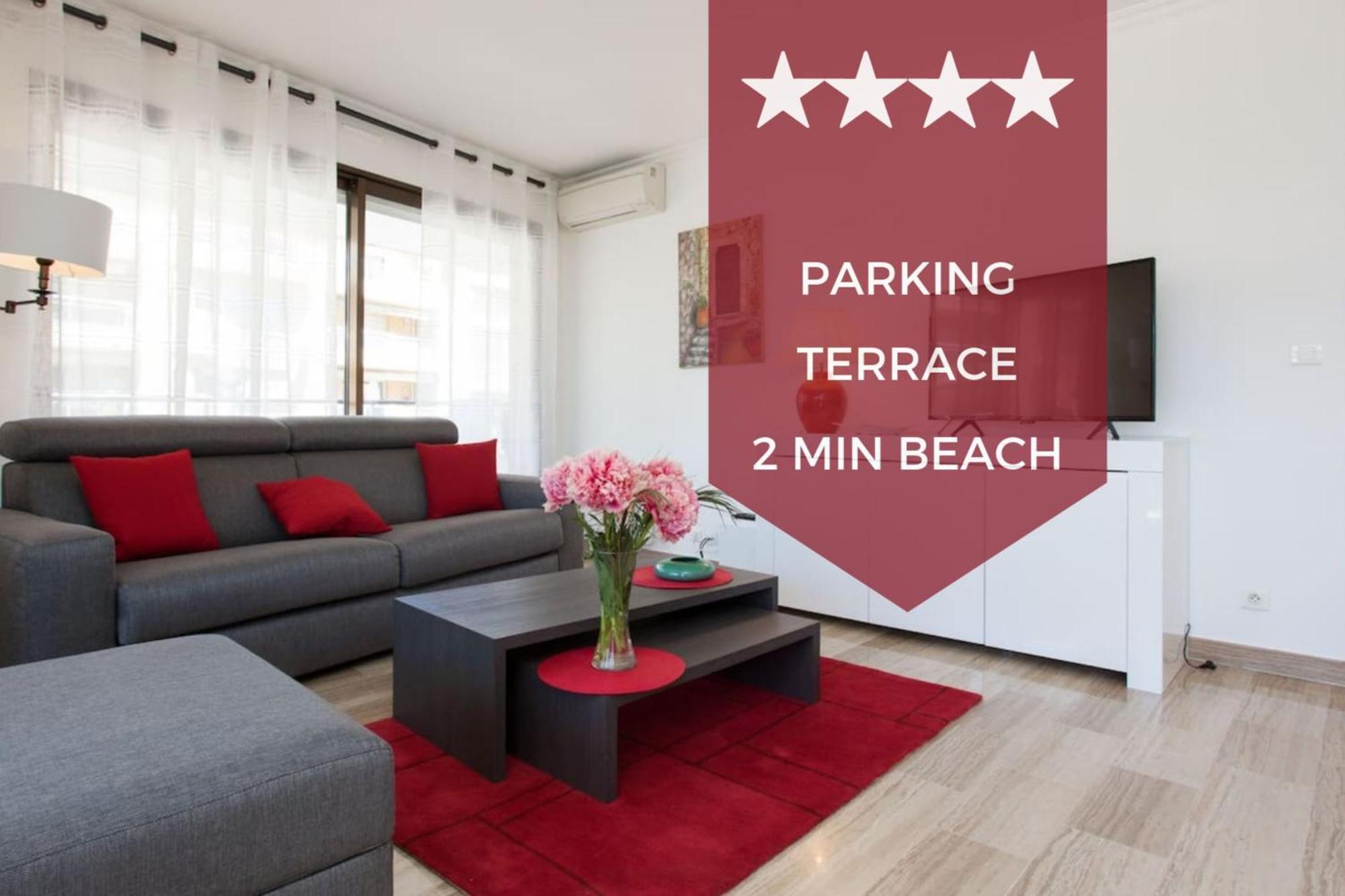 3-Room Apartment With Terrace In Palm Beach Канны Экстерьер фото